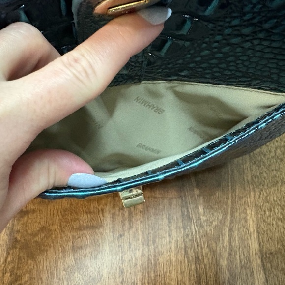 Brahmin NWOT Large Leia - Blue Patina Melbourne - 2 Perfect Eyes - Picture 8 of 16